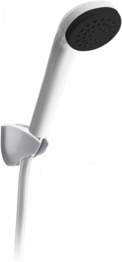 BA03-50 ฝักบัวสายอ่อน (สีขาว) ปรับน้ำ 1 ระดับ ขนาด Ø 7 ซม. พร้อมสาย