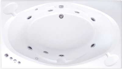 BHW323PP(H) อ่างระบบน้ำวนแบบมีมือจับ พร้อมสะดือป๊อปอัพ รุ่น VALENCIA