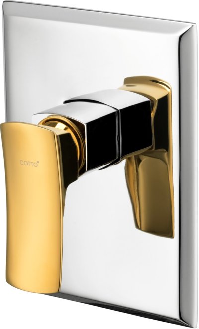 CT1223A#CG วาล์วเปิด-ปิดน้ำแบบก้านโยกชนิดฝังผนัง(สีโครมทอง) รุ่น THANTARA