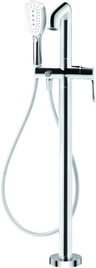 CT385AXZ003 ก๊อกผสมอ่างอาบน้ำพร้อมขา ติดตั้งบนพื้นและฝักบัวสายอ่อน 1 ฟังก์ชั่น รุ่น PATCHWORK