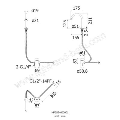 HFGSZ-H00001 ก๊อกเดี่ยว แบบเปิด-ปิดด้วยเท้า