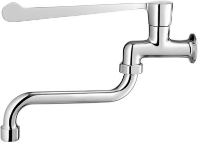 CT1154C37D1 ก๊อกเดี่ยวก้านปัดติดผนัง (ปากก๊อกยาว 25 ซม. ก้านปัดยาว) รุ่น TRUST