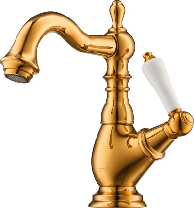 CT1200C42#GR ก๊อกเดี่ยวอ่างล้างหน้า รุ่น GLAMIS (มือจับ CERAMIC)