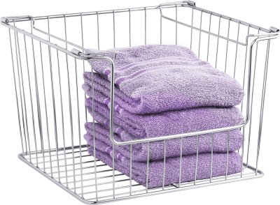 HWHOY-H107Q ตะแกรงเอนกประสงค์มีหูหิ้ววางซ้อนกันได้