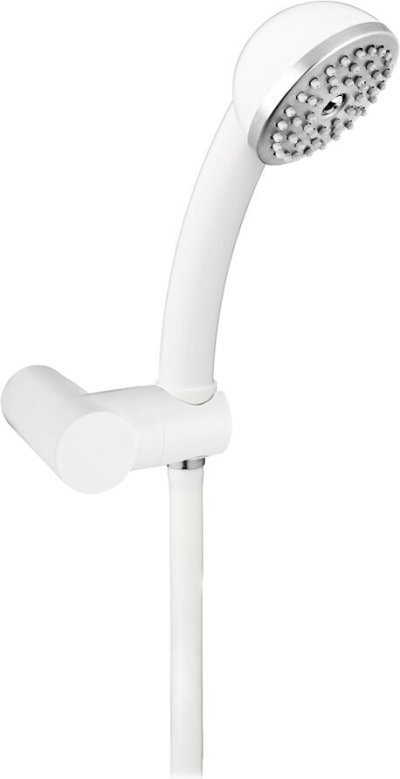 FJHOF-116BWZ ฝักบัวด้ามโค้งสีขาว 2.1/2" สาย 1.5 พลาสติกสีขาว รุ่น JOLLY