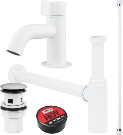 FAHOP-A0001Z ชุดก๊อกพลาสติกพร้อมอุปกรณ์ติดตั้ง