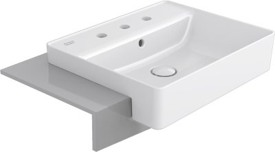 WP-F419T8-WT อ่างล้างหน้า แบบฝังครึ่งเคาน์เตอร์ รุ่น ACACIA SUPASLEEK