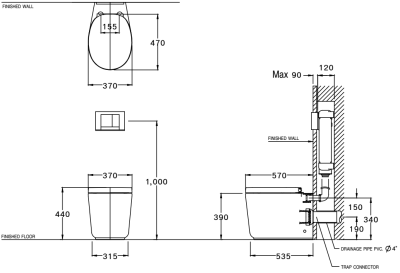 C19557 สุขภัณฑ์ แบบตั้งพื้น รุ่น PATCHWORK