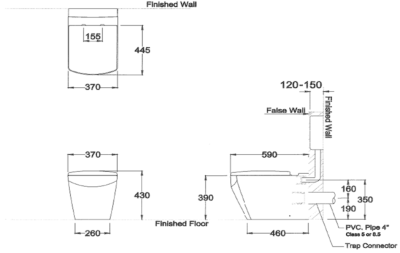 SC19847(F) สุขภัณฑ์ แบบตั้งพื้น 3/4.5 ลิตร รุ่น TETRAGON +C962000+C942100