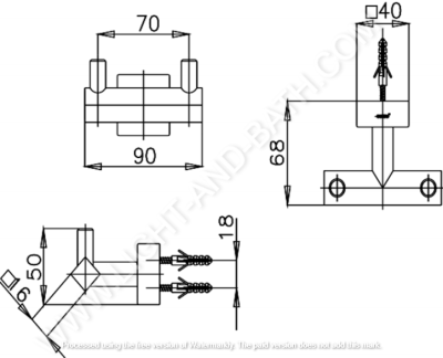 CT0041(HM) ขอแขวนผ้า รุ่น DIAMOND
