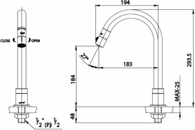 CT1063 ก๊อกอ่างซิงค์ รุ่น MINIMUS