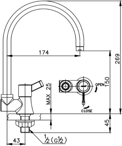 CT1094C33(HM) ก๊อกอ่างซิงค์ รุ่น LECCE