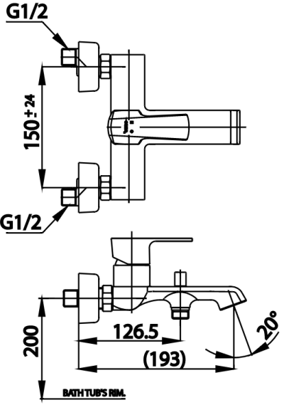 CT2207A#RG วาล์วผสมเปิด-ปิดน้ำแบบก้านโยกชนิดฝังผนังพร้อมวาล์วเปลี่ยนทิศทางน้ำ(สีโรสโกลด์)