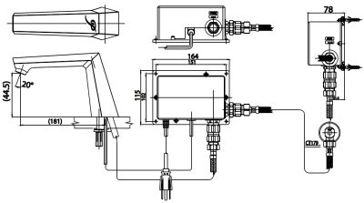 CT492AC ก๊อกเดี่ยวอ่างล้างหน้าอัตโนมัติ (ใช้ไฟฟ้า) รุ่น GLACIER