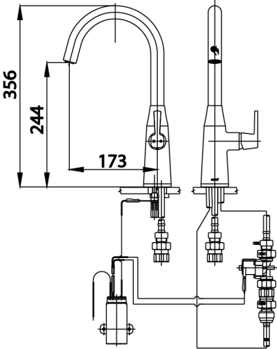 CT4904A(DC) ก๊อกผสมอ่างซิงค์ระบบสัมผัส(ใช้แบตเตอรี่) รุ่น TOUCH FAUCET