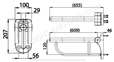 CT0164 พนักแขนแบบพับเก็บได้ รุ่น NATURA