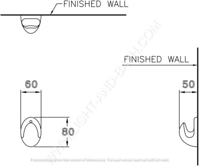 C838 ตะขอแขวนผ้า คู่ รุ่น ASTORIA