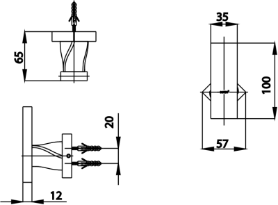 CT0061(HM) ขอแขวนผ้า รุ่น TWIST
