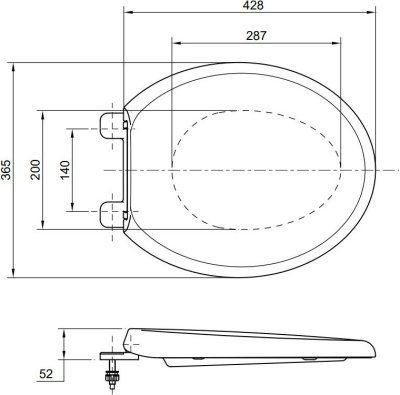 TC505S ฝารองนั่ง