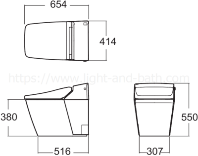 TF-2018-WT-9 (CEAS5006-0000424C0) สุขภัณฑ์ แบบชิ้นเดียว 3.5/5 ลิตร รุ่น ACACIA EVOLUTION