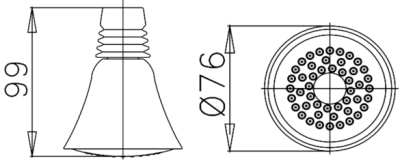 Z55V(HM) หัวฝักบัวก้านแข็ง 1 ฟังก์ชั่น