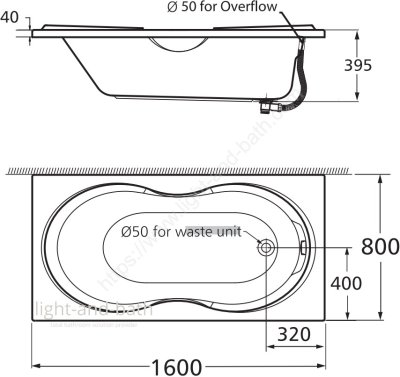 TF-70040-WT อ่างอาบน้ำธรรมดา รุ่น MINI-ME