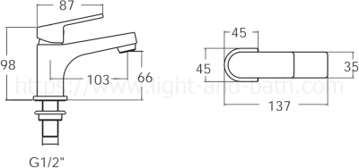 A-J53-10 ก๊อกน้ำเย็นอ่างล้างหน้า รุ่น LIFT