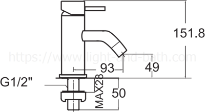 A-2601-10 ก๊อกน้ำเย็นอ่างล้างหน้า รุ่น ACTIVE II MONO
