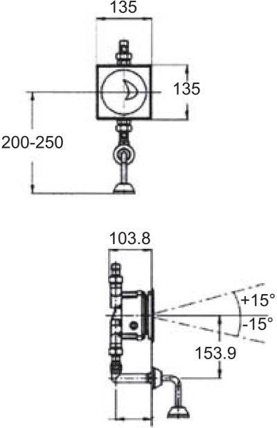 A-8004-000-50 ฟลัชวาล์ว แบบฝังผนัง สำหรับ โถปัสสาวะชาย รุ่น CONCEALED DC