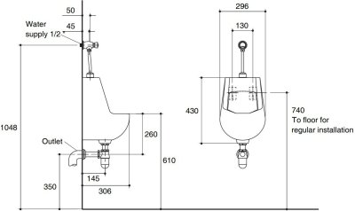 K-17392X-ET-WK โถปัสสาวะชาย รุ่น GEMSTONE