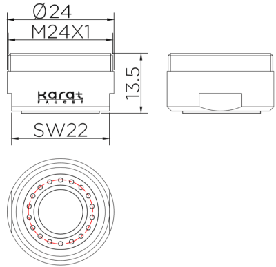 KP-20-523-50 ปากกรองแบบประหยัดน้ำพิเศษใช้กับ ก๊อกอ่างล้างหน้าทั่วไป (Spray)