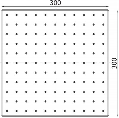 A-952-229 (F49229-CHACT) หัวฝักบัวเรนชาวเวอร์ ขนาด 12 นิ้ว รุ่น IDS 300S