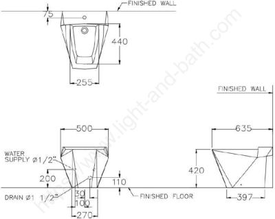 B30077 โถบิเด้ รุ่น GLACIER