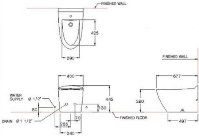 B33007 โถบิเด้ รุ่น TERRANOVA