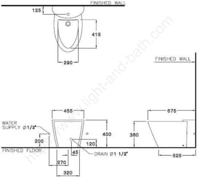 B35007 โถบิเด้ รุ่น PARAGON