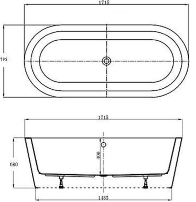 BT207EP(H) อ่างอาบน้ำแบบลอยตัว รุ่น CHLOE