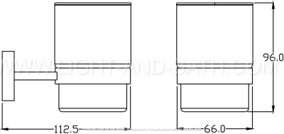 CT0216#BL(HM) ที่วางแก้วน้ำ รุ่น CUBE