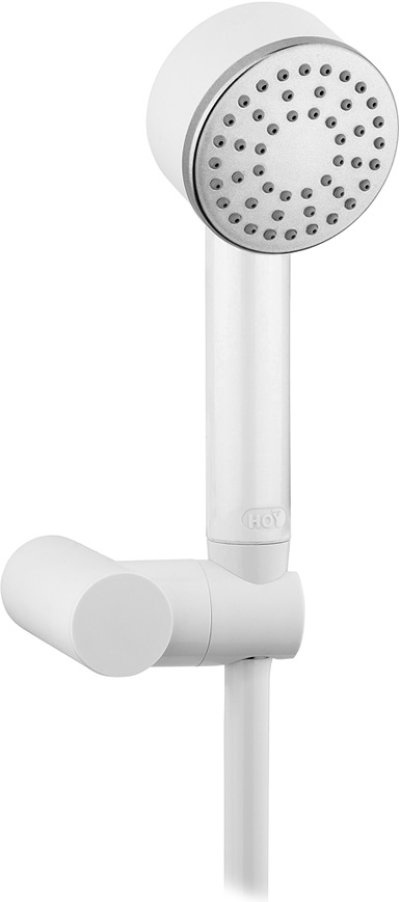 SAVE04-C14CJZ ฝักบัวมือถือ พร้อมสายและที่เสียบพลาสติกสีขาว ประหยัดน้ำเบอร์ 4