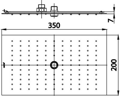 ZF01LRC หน้าฝักบัวรูปแบบสายน้ำ Laminar/Rain(Center) รุ่น XPANO
