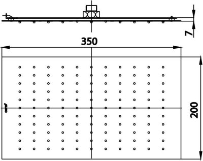 ZF01RC หน้าฝักบัวรูปแบบสายน้ำ RAIN(CENTER) รุ่น XPANO