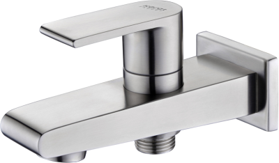 KF-46-871-63 ก๊อกเดี่ยวติดผนังพร้อมที่สลับทางน้ำ(Diverter)สำหรับฝักบัวสายอ่อน( สแตนเลส 304)