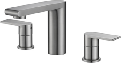 KF-39-128-63 ก๊อกผสมอ่างล้างหน้าเซ็นเตอร์ 8 พร้อมป๊อบอัพ (สแตนเลส 304)