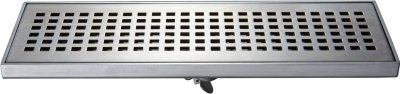 KA-52-832-WT ตะแกรงกันกลิ่นแบบเหลี่ยม พร้อมตุ้มถ่วงเปิด-ปิดน้ำ ต่อท่อ PVC ขนาด 2-3.5 นิ้ว หน้าแปลน 4x12 นิ้ว (สแตนเลส 304)
