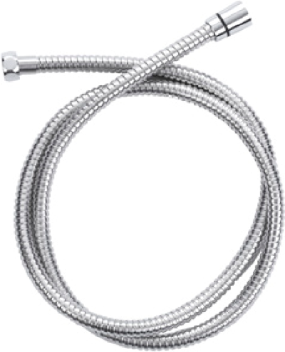 KA-06-921-50 สายฝักบัวสีโครเมี่ยม สแตนเลส 304 ยาว 150 ซม. (หมุนได้ 360 องศา)