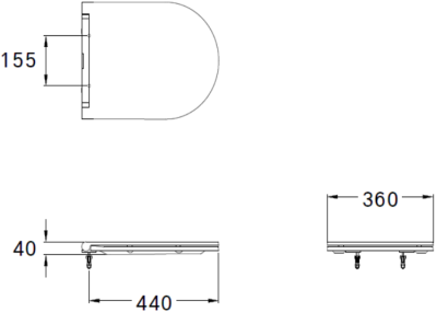 C90804 ฝารองนั่ง (SOFT CLOSE)