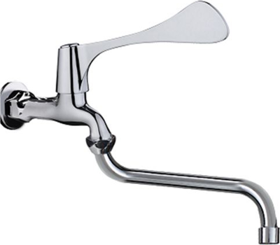 KF-57-533-50 ก๊อกซิงค์เอนกประสงค์ติดผนังแบบก้านปัดยาว