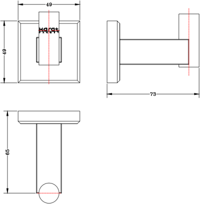 KB-42-131-ST ขอแขวนผ้า (สแตนเลส 304)