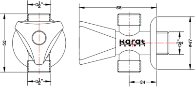 EB73-50 วาล์วเปิด-ปิดน้ำแบบ 2 ทาง