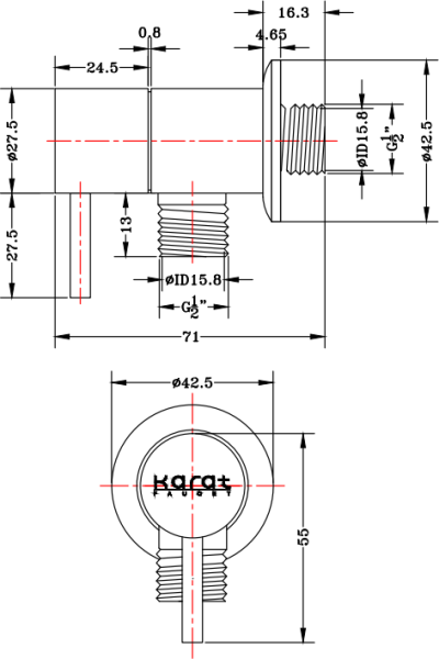 KA-01-472-50 วาล์วเปิด-ปิดน้ำ แบบ 1 ทาง