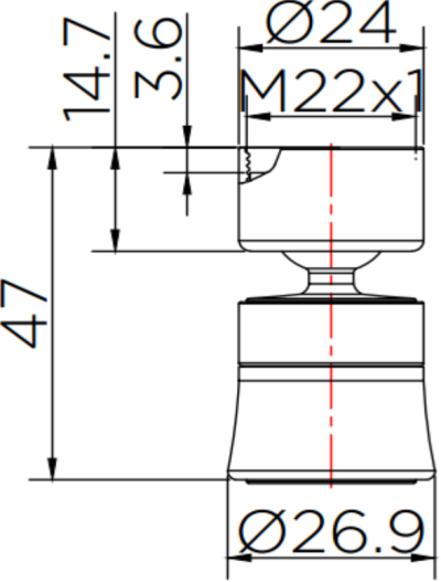 KP-01-514-50 ปากกรองเอนกประสงค์ แบบปรับน้ำ 2 ฟังก์ชั่น ใช้กับก๊อกซิ้งค์ทั่วไป